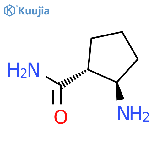 Cyclopentanecarboxamide, 2-amino-, (1R,2R)-rel- (9CI) structure
