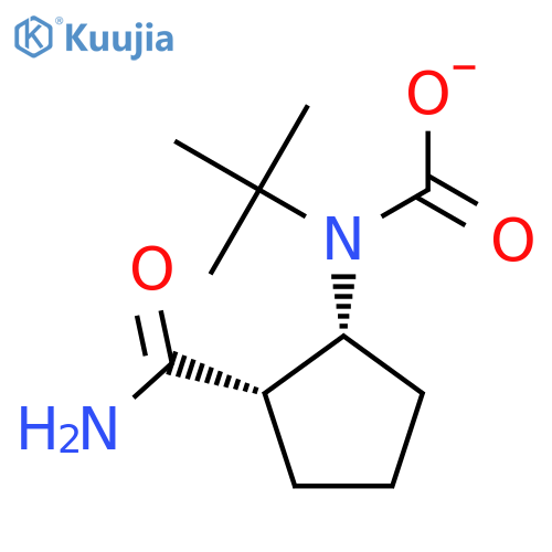 tert-Butylrel-((1R,2S)-2-carbamoylcyclopentyl)carbamate structure