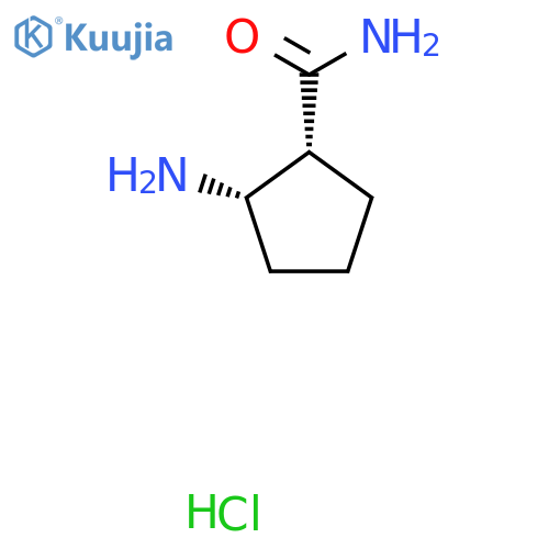 Rel-(1R,2S)-2-Aminocyclopentanecarboxamide hydrochloride structure