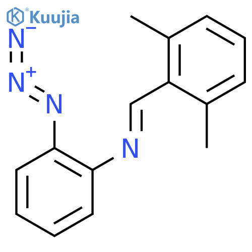 Benzenamine, 2-azido-N-[(2,6-dimethylphenyl)methylene]- structure