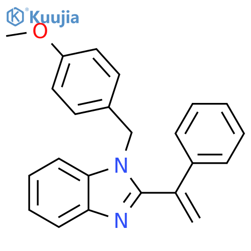1H-Benzimidazole, 1-[(4-methoxyphenyl)methyl]-2-(1-phenylethenyl)- structure