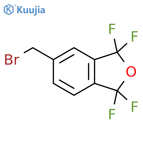 Isobenzofuran, 5-(bromomethyl)-1,1,3,3-tetrafluoro-1,3-dihydro- structure