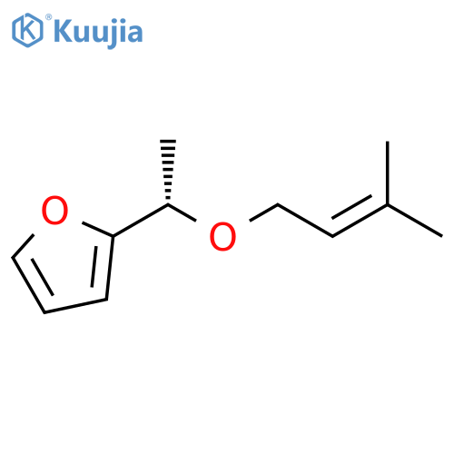 Furan, 2-[(1S)-1-[(3-methyl-2-butenyl)oxy]ethyl]- structure
