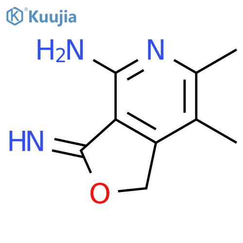 Furo[3,4-c]pyridin-4-amine, 1,3-dihydro-3-imino-6,7-dimethyl- structure