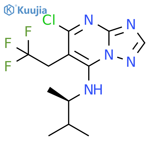 [1,2,4]Triazolo[1,5-a]pyrimidin-7-amine,5-chloro-N-[(1R)-1,2-dimethylpropyl]-6-(2,2,2-trifluoroethyl)- structure