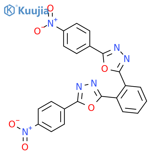 1,3,4-Oxadiazole, 2,2'-(1,2-phenylene)bis[5-(4-nitrophenyl)- structure