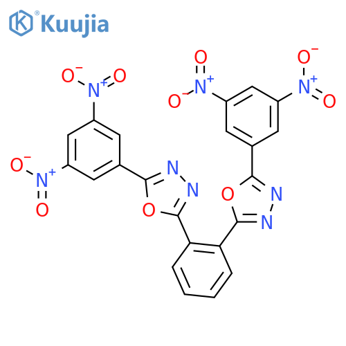 1,3,4-Oxadiazole, 2,2'-(1,2-phenylene)bis[5-(3,5-dinitrophenyl)- structure