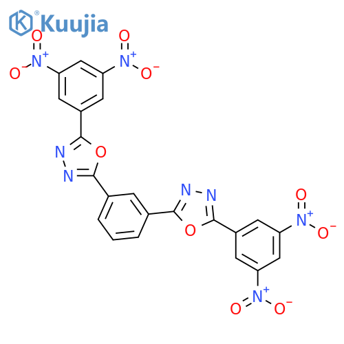 1,3,4-Oxadiazole, 2,2'-(1,3-phenylene)bis[5-(3,5-dinitrophenyl)- structure