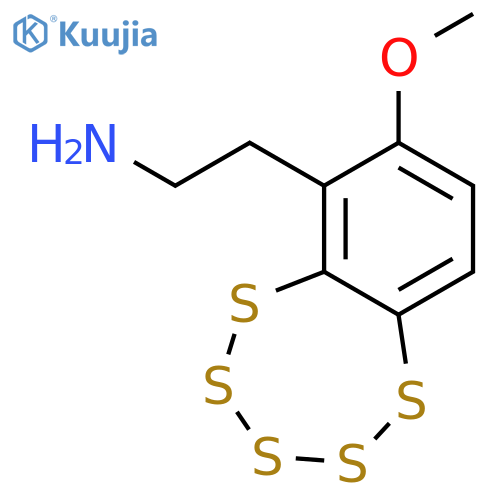 6-Benzopentathiepinethanamine, 7-methoxy- structure