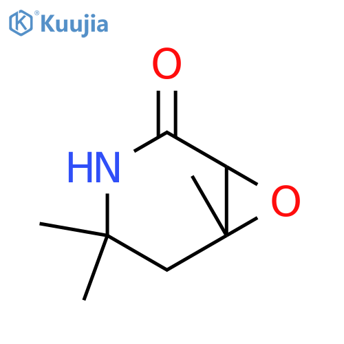 7-Oxa-3-azabicyclo[4.1.0]heptan-2-one, 4,4,6-trimethyl- structure