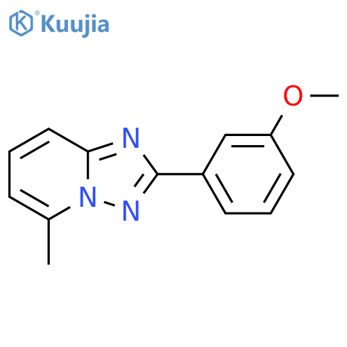 [1,2,4]Triazolo[1,5-a]pyridine, 2-(3-methoxyphenyl)-5-methyl- structure