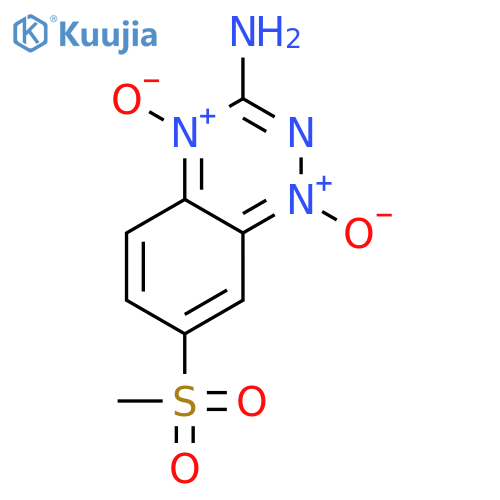 1,2,4-BENZOTRIAZIN-3-AMINE, 7-(METHYLSULFONYL)-, 1,4-DIOXIDE structure