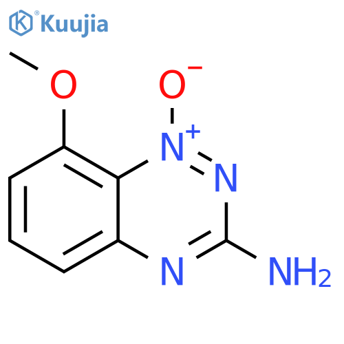 1,2,4-Benzotriazin-3-amine, 8-methoxy-, 1-oxide structure