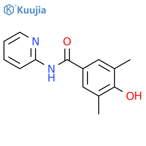 Benzamide, 4-hydroxy-3,5-dimethyl-N-2-pyridinyl- structure