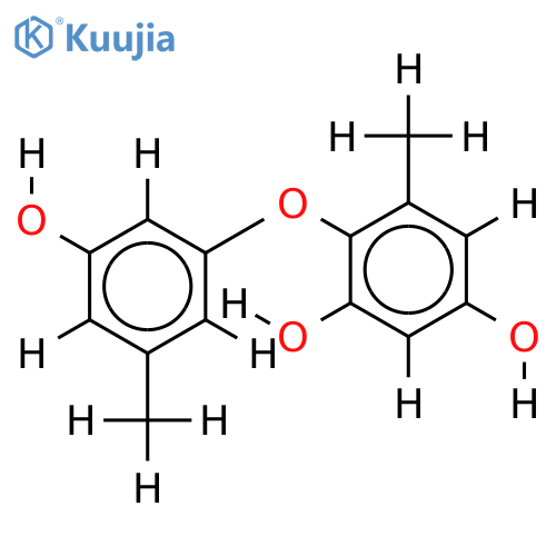 2,4,3'-Trihydroxy-6,5'-dimethyl-diphenylaether structure