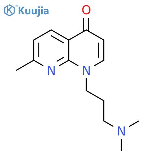 1,8-Naphthyridin-4(1H)-one, 1-[3-(dimethylamino)propyl]-7-methyl- structure