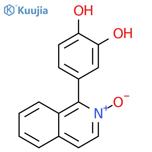 1,2-Benzenediol, 4-(2-oxido-1-isoquinolinyl)- structure