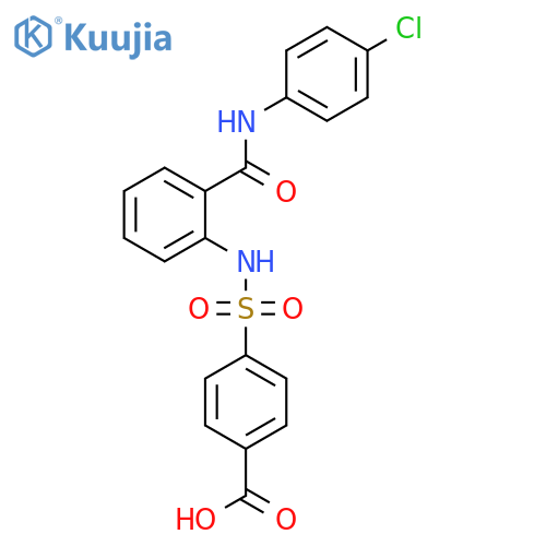 Benzoic acid,4-[[[2-[[(4-chlorophenyl)amino]carbonyl]phenyl]amino]sulfonyl]- structure