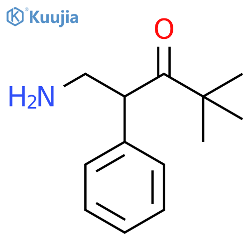 3-Pentanone, 1-amino-4,4-dimethyl-2-phenyl- structure