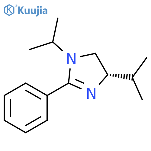 1H-Imidazole, 4,5-dihydro-1,4-bis(1-methylethyl)-2-phenyl-, (4S)- structure