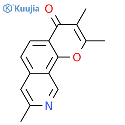 4H-Pyrano[3,2-h]isoquinolin-4-one, 2,3,8-trimethyl- structure