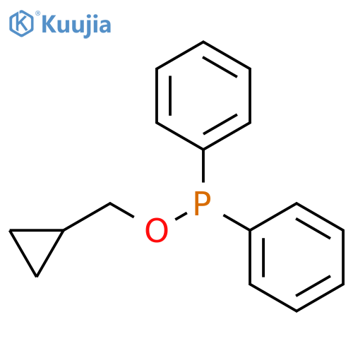 Phosphinous acid, diphenyl-, cyclopropylmethyl ester structure