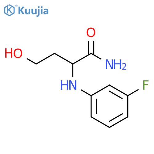 Butanamide, 2-[(3-fluorophenyl)amino]-4-hydroxy- structure