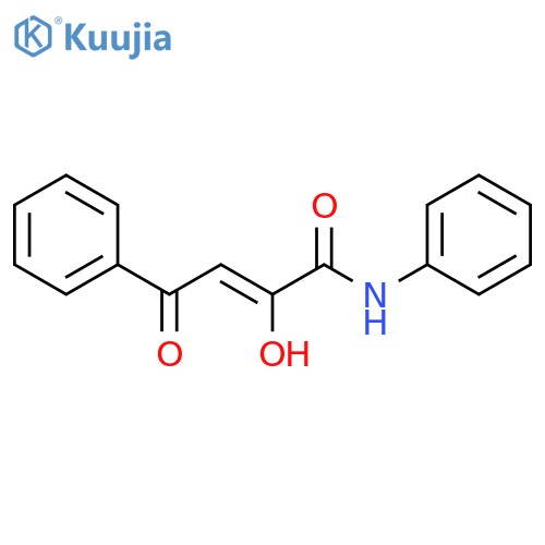 2-Butenamide, 2-hydroxy-4-oxo-N,4-diphenyl-, (2Z)- structure