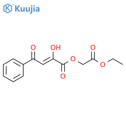 2-Butenoic acid, 2-hydroxy-4-oxo-4-phenyl-, 2-ethoxy-2-oxoethyl ester,(2Z)- structure