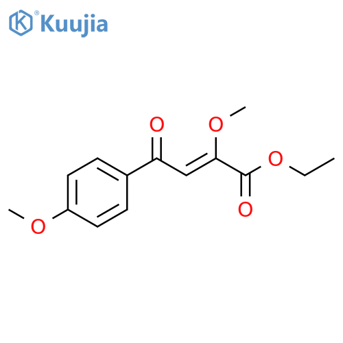 2-Butenoic acid, 2-methoxy-4-(4-methoxyphenyl)-4-oxo-, ethyl ester,(2Z)- structure