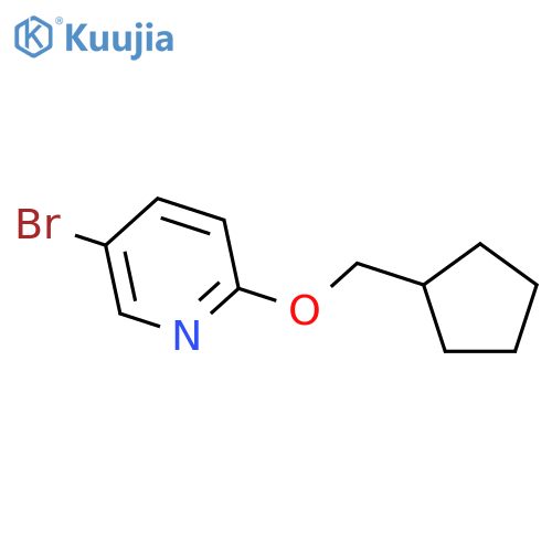Pyridine, 5-bromo-2-(cyclopentylmethoxy)- structure