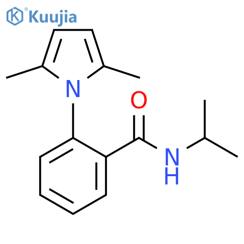 Benzamide, 2-(2,5-dimethyl-1H-pyrrol-1-yl)-N-(1-methylethyl)- structure