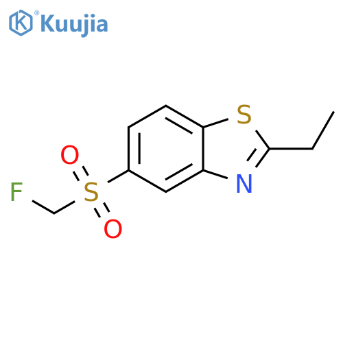 Benzothiazole, 2-ethyl-5-[(fluoromethyl)sulfonyl]- structure