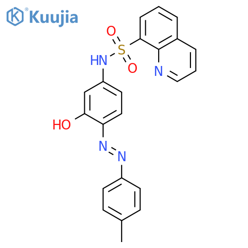 8-QUINOLINESULFONAMIDE, N-[3-HYDROXY-4-[(4-METHYLPHENYL)AZO]PHENYL]- structure
