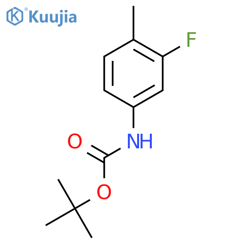 Tert-butyl N-(3-fluoro-4-methylphenyl)carbamate structure