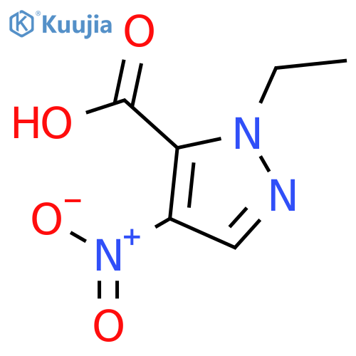 1-Ethyl-4-nitro-1H-pyrazole-5-carboxylic acid structure