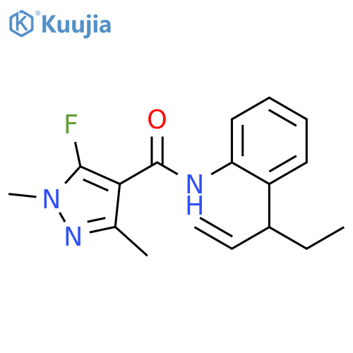 1H-Pyrazole-4-carboxamide,N-[2-(1-ethyl-2-propenyl)phenyl]-5-fluoro-1,3-dimethyl- structure