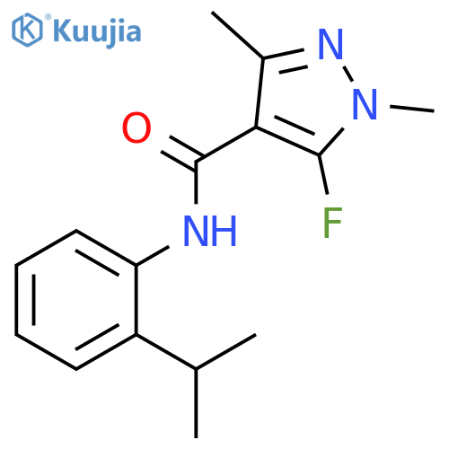 1H-Pyrazole-4-carboxamide,5-fluoro-1,3-dimethyl-N-[2-(1-methylethyl)phenyl]- structure