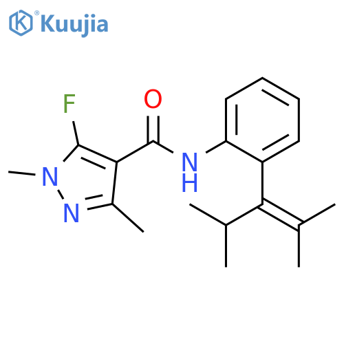 1H-Pyrazole-4-carboxamide,5-fluoro-1,3-dimethyl-N-[2-[2-methyl-1-(1-methylethyl)-1-propenyl]phenyl]- structure