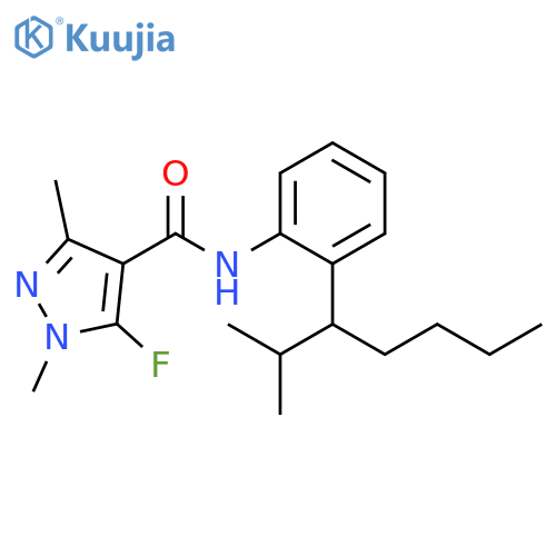 1H-Pyrazole-4-carboxamide,5-fluoro-1,3-dimethyl-N-[2-[1-(1-methylethyl)pentyl]phenyl]- structure