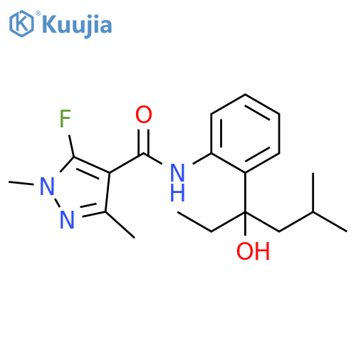 1H-Pyrazole-4-carboxamide,N-[2-(1-ethyl-1-hydroxy-3-methylbutyl)phenyl]-5-fluoro-1,3-dimethyl- structure