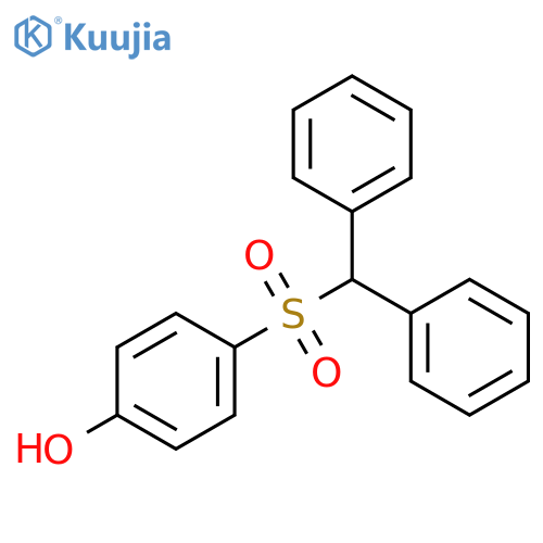 Phenol, 4-[(diphenylmethyl)sulfonyl]- structure