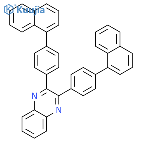 Quinoxaline, 2,3-bis[4-(1-naphthalenyl)phenyl]- structure