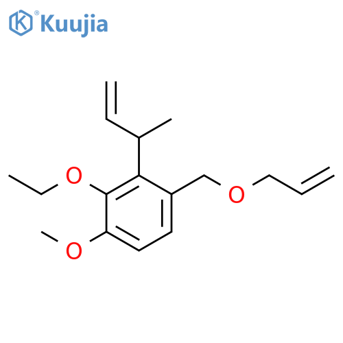 Benzene,2-ethoxy-1-methoxy-3-(1-methyl-2-propenyl)-4-[(2-propenyloxy)methyl]- structure