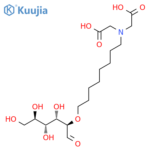 D-GLUCOSE, 2-O-[8-[BIS(CARBOXYMETHYL)AMINO]OCTYL]- structure