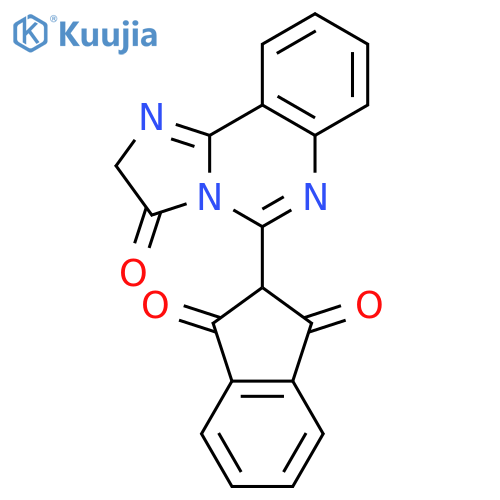 1H-Indene-1,3(2H)-dione,2-(2,3-dihydro-3-oxoimidazo[1,2-c]quinazolin-5-yl)- structure