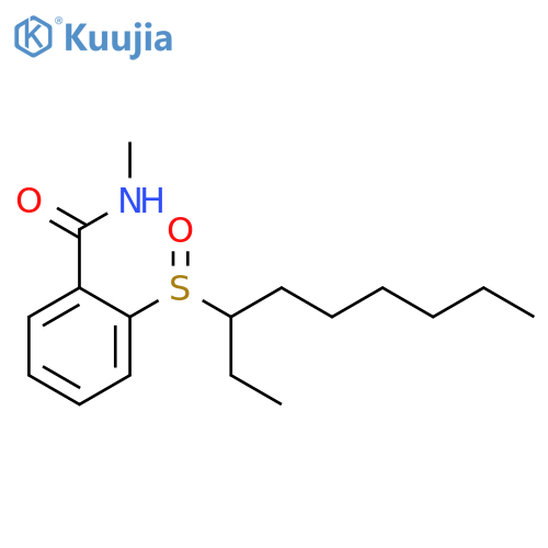 Benzamide, 2-[(1-ethylheptyl)sulfinyl]-N-methyl- structure