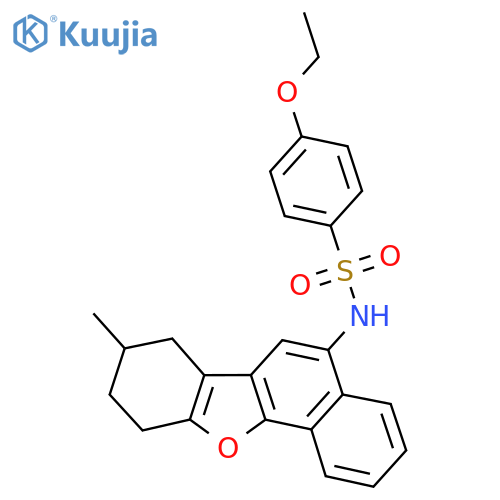 4-ethoxy-N-{13-methyl-17-oxatetracyclo8.7.0.0^{2,7}.0^{11,16}heptadeca-1(10),2(7),3,5,8,11(16)-hexaen-8-yl}benzene-1-sulfonamide structure