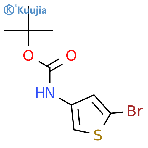 tert-butyl N-(5-bromo-3-thienyl)carbamate structure