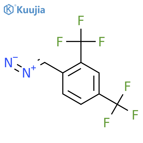 Benzene, 1-(diazomethyl)-2,4-bis(trifluoromethyl)- structure